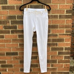 High Waisted White Jeans